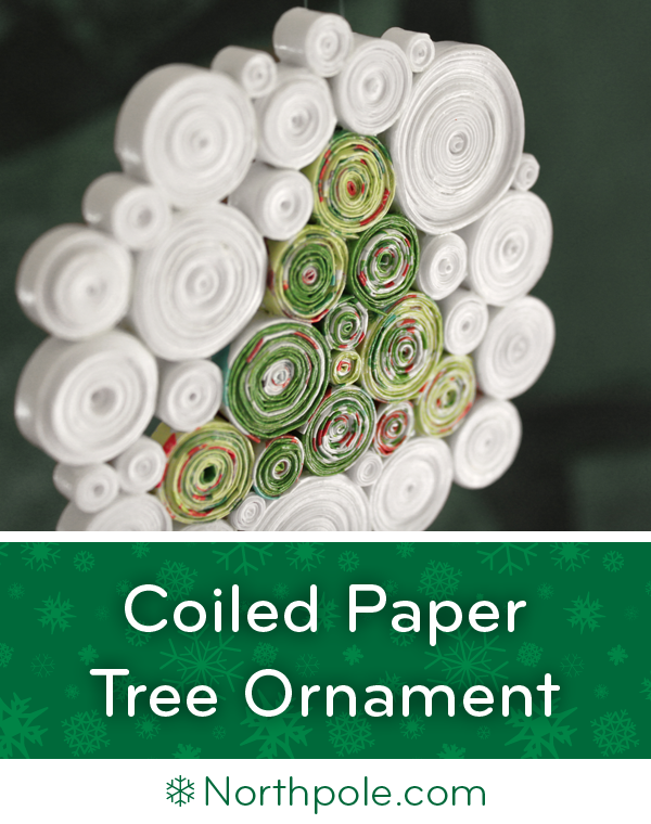 Coiled Paper Tree Ornament • Northpole.com Craft Cottage