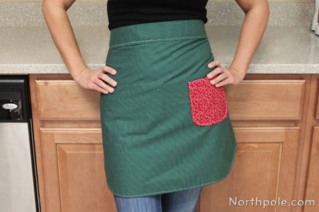 Reversible Christmas Apron