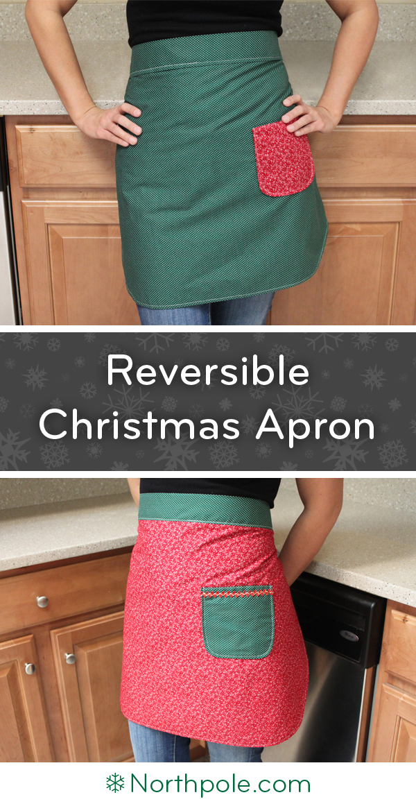 Reversible Christmas Apron • Northpole.com Craft Cottage
