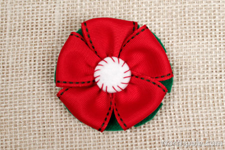 Holiday Ribbon Rosette