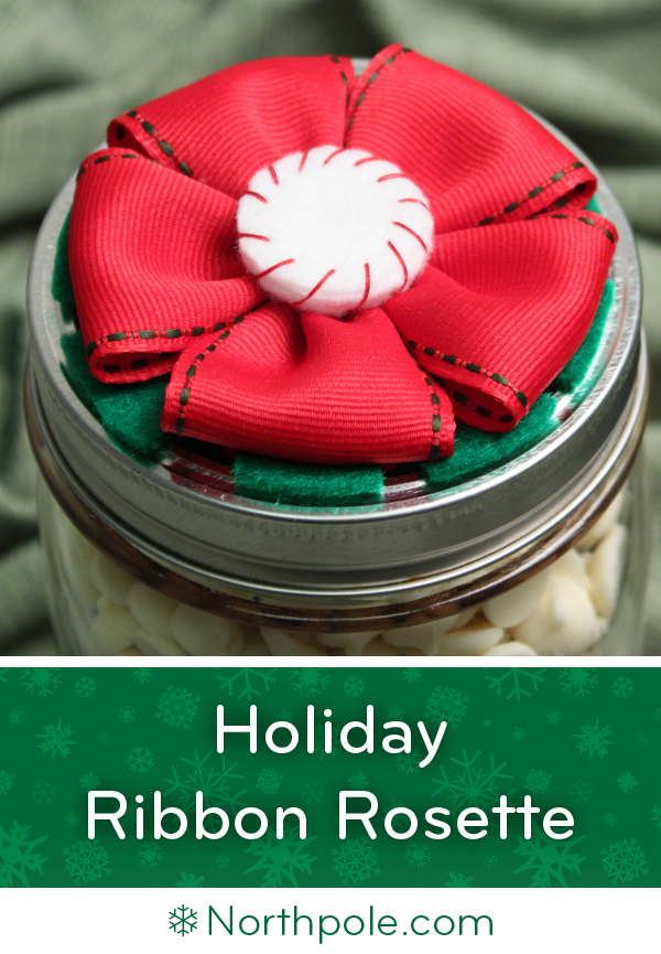 Holiday Ribbon Rosette • Northpole.com Craft Cottage