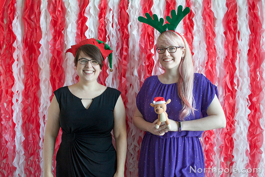 Ruffled Photo Booth Backdrop DIY Ruffled Photo Booth Backdrop for Christmas Parties