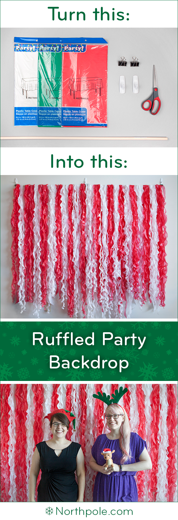 Ruffled Photo Booth Backdrop • Northpole.com Craft Cottage