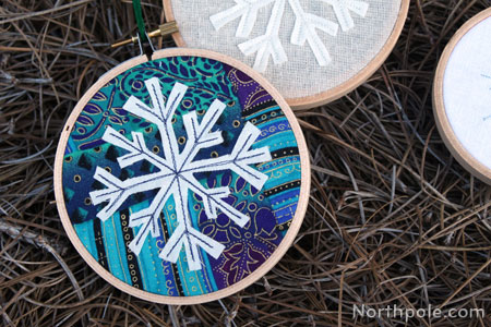 Snowflake Hoop Ornament