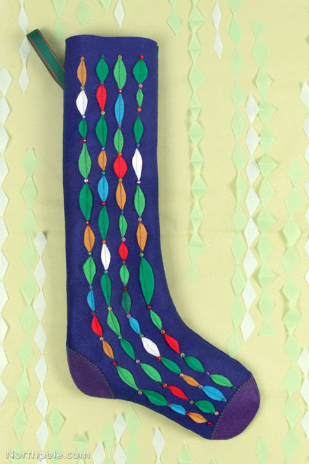 Retro Beaded Stocking