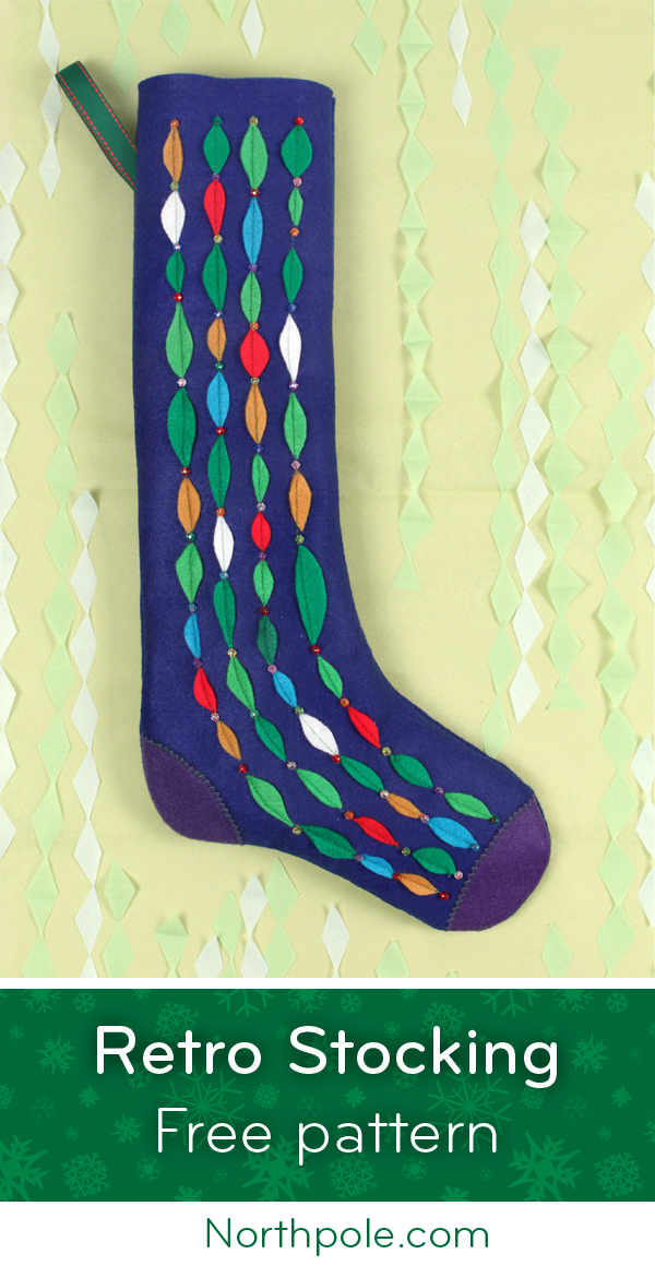 Retro Beaded Stocking Tutorial • Northpole.com Craft Cottage