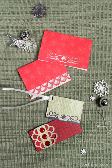 Have fun using different paper punches! If you don’t have many paper punches, borrow from a friend. Invite your buddies over to make gift tags, cards, etc.