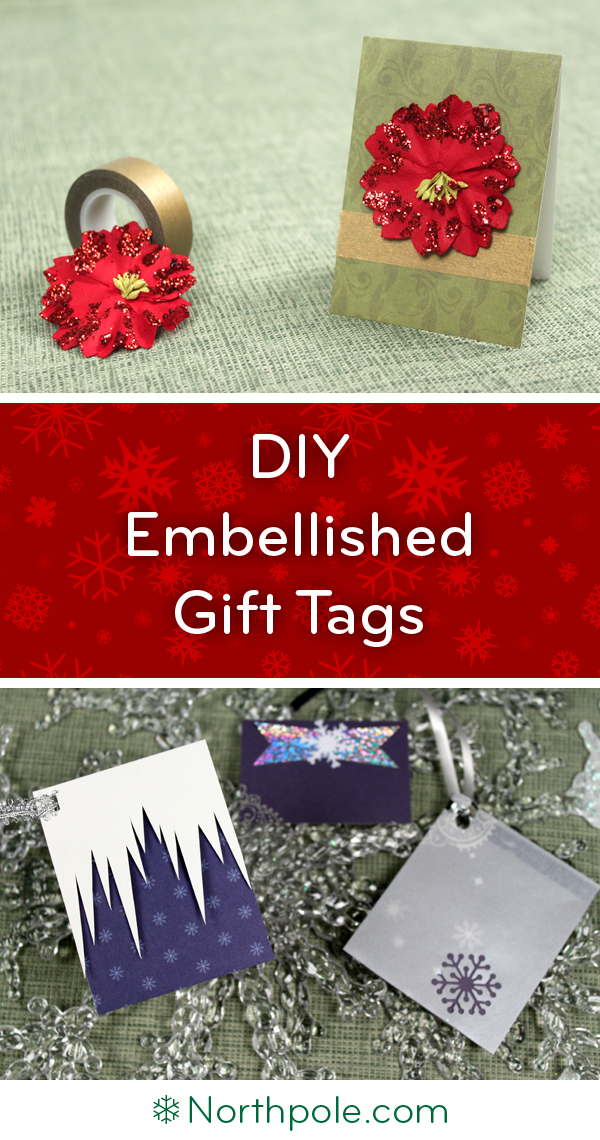 DIY Embellished Gift Tags • Northpole.com Craft Cottage