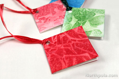 Gift Tags with crackled paint Crackled effect using watercolor paints