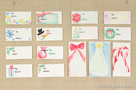 Fun designs made using watercolor pencils