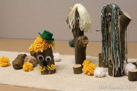 Tree People for the Kids' Table