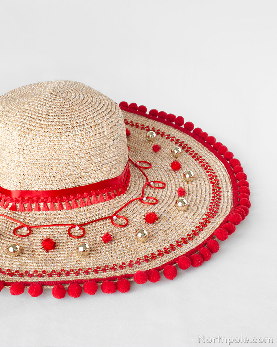 Ugly Christmas in July Hat: Ravishing Red
