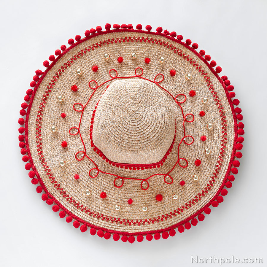 Ugly Christmas in July Hat: Ravishing Red Hat