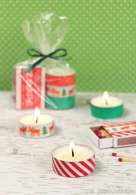 Washi Tape Tealights & Matchboxes