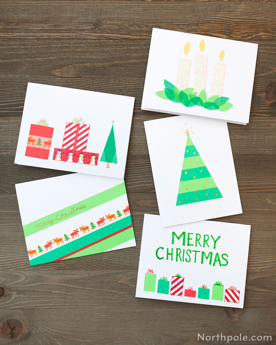 10 Ways to Washi Your Holidays: Make Handmade Cards