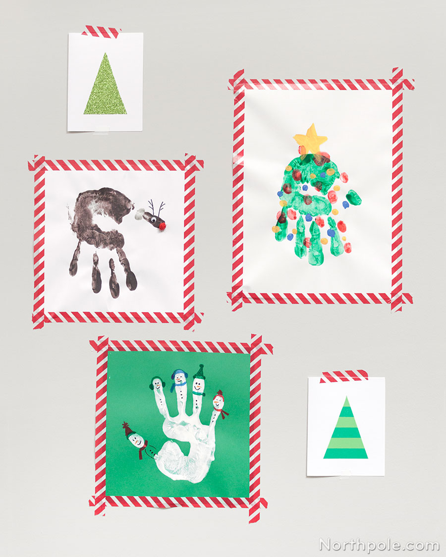 10 Ways to Washi Your Holidays: Create Temporary Frames for Kids’ Art Projects