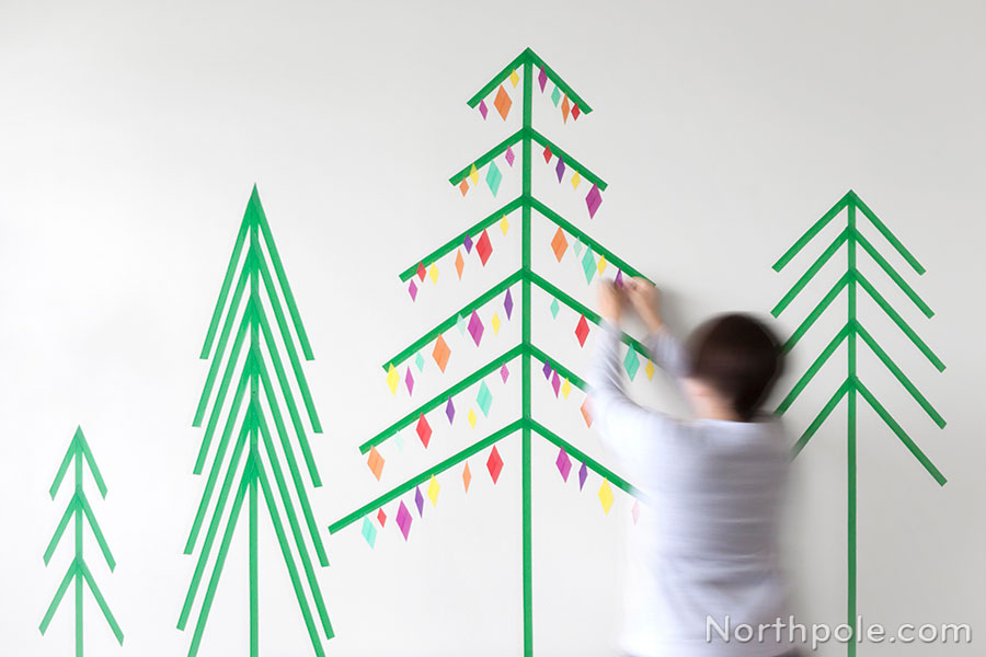 10 Ways to Washi Your Holidays: Deck the Walls with Boughs of Washi