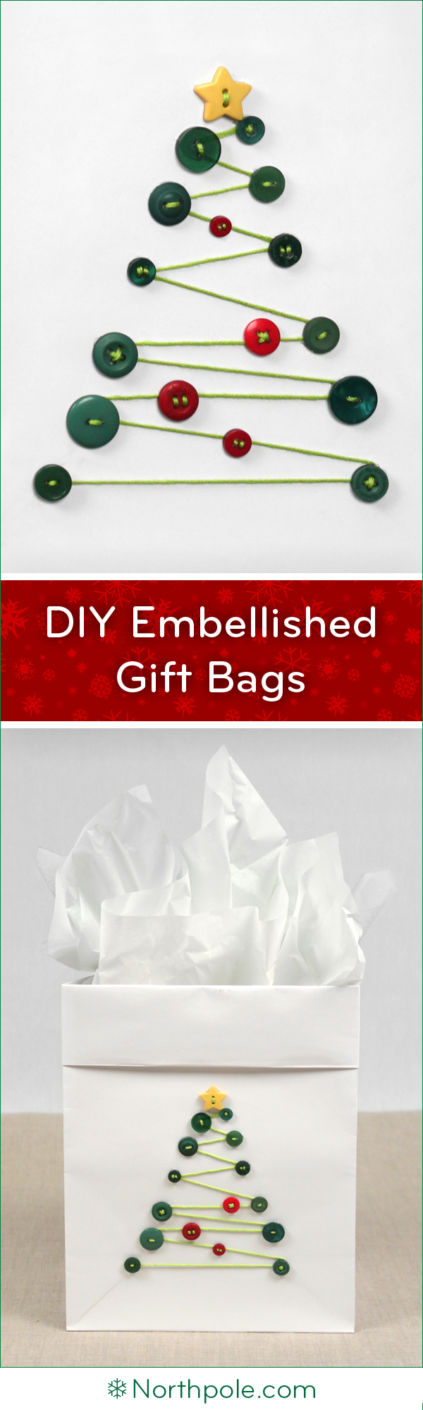 DIY Gift Bags: Cute as a Button • Northpole.com Craft Cottage