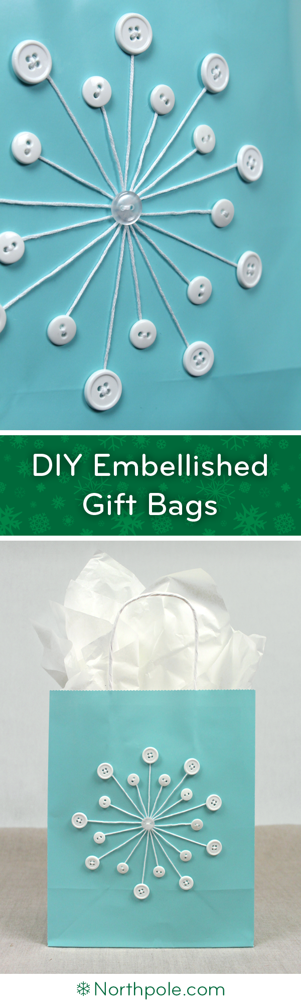 DIY Gift Bags: Cute as a Button • Northpole.com Craft Cottage