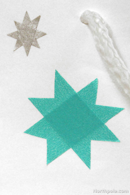 Washi tape starry snowflakes