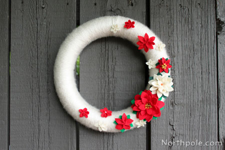 Cozy & Cheery Yarn Wreath