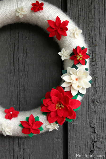 Cozy & Cheery Yarn Wreath