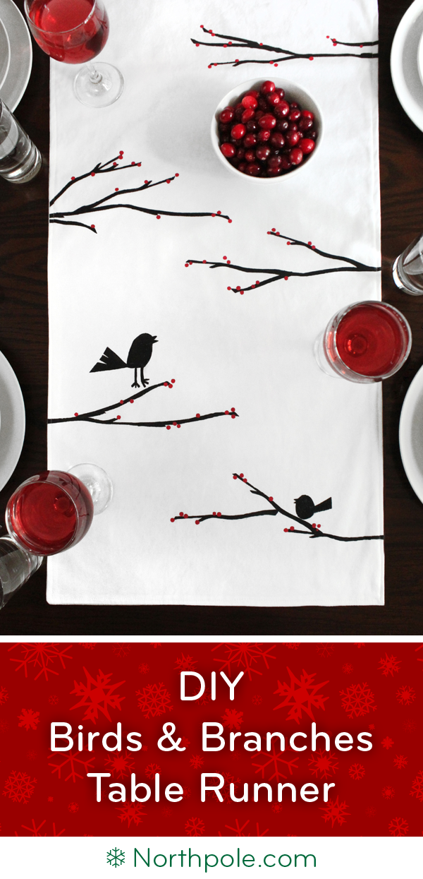 Birdy Branches Table Runner • Northpole.com Craft Cottage