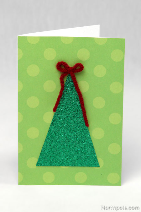 Sparkly Evergreen Card