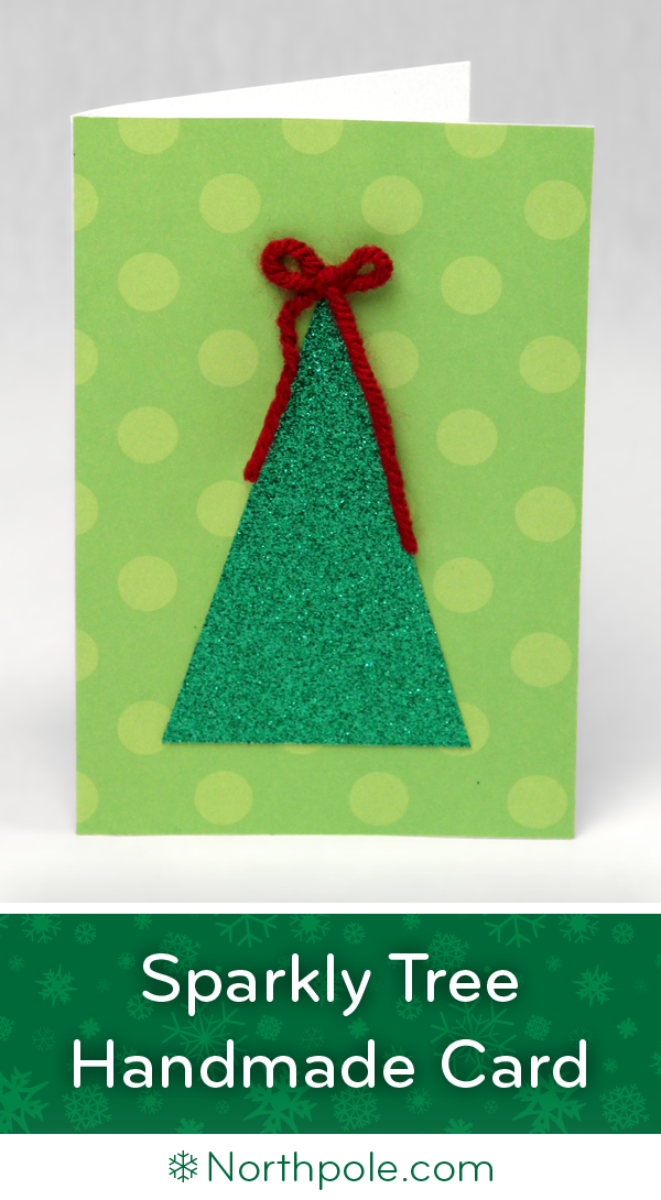 Sparkly Evergreen Handmade Card • Northpole.com Craft Cottage