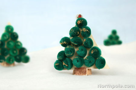 Easy Pompom Tree Decoration